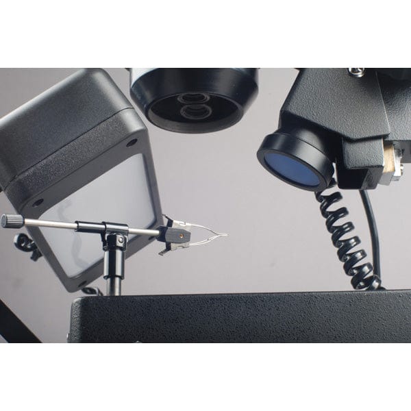 AmScope SH-2 Series Jewelry Gem Trinocular Stereo Microscope 10X-40X Magnification on Pillar Stand with Three Lights - Image 6